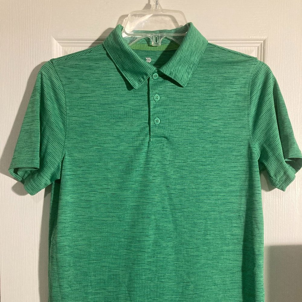 all in motion Green Striped Polo Shirt